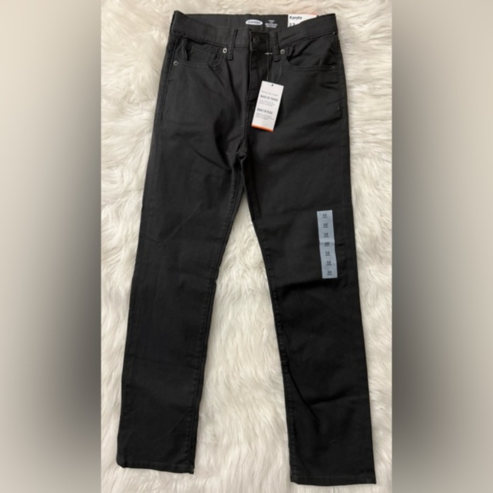Old Navy charcoal karate slim pants